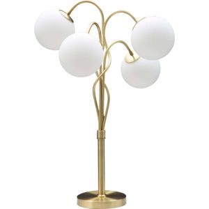 Stolní lampa Mauro Ferretti Glamy v bílé a zlaté barvě