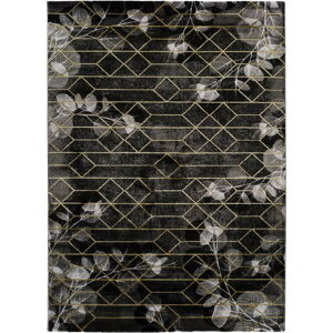 Černý koberec Universal Poet, 80 x 150 cm