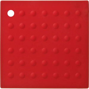 Červená silikonová podložka pod hrnce Premier Housewares Zing