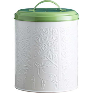 Bílo-zelená nádoba na kompostovatelný odpad Mason Cash In the Forest, 2,5 l