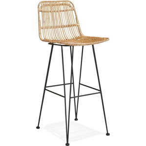 Přírodní barová židle Kokoon Liano, výška sedáku 75 cm