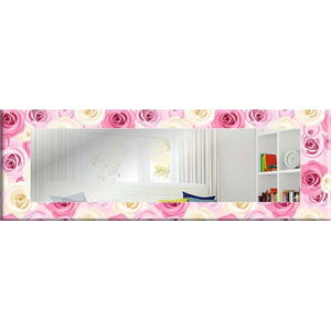 Nástěnné zrcadlo Oyo Concept Roses, 120 x 40 cm