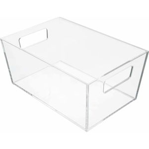 Úložný průhledný box iDesign Clarity, 22,8 x 15,2 cm