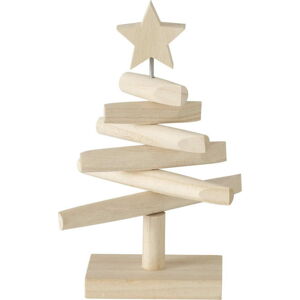 Dřevěný dekorativní vánoční stromeček Boltze Jobo, výška 26 cm