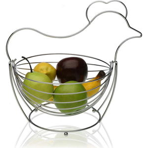 Ocelový košík na ovoce Versa Chrome