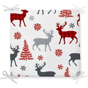 Vánoční podsedák s příměsí bavlny Minimalist Cushion Covers Holly Night, 42 x 42 cm