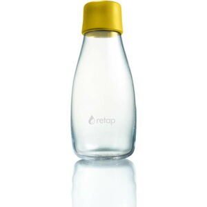 Tmavě žlutá skleněná lahev ReTap, 300 ml