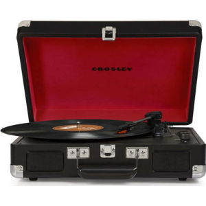 Černo-červený gramofon Crosley Cruiser Deluxe