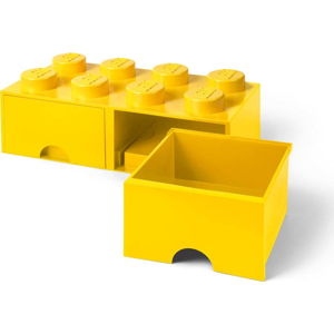 Žlutý úložný box se dvěma šuplíky LEGO®
