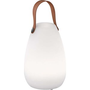 Bílo-hnědá LED stolní lampa (výška 20 cm) Ruby – Fischer & Honsel