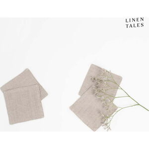 Béžové látkové podtácky v sadě 4 ks – Linen Tales