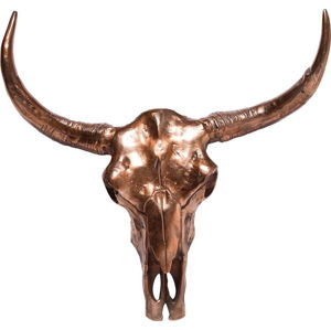 Nástěnná dekorace Kare Design Skull Copper Big