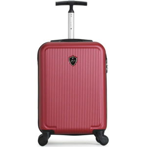 Vínově červený cestovní kufr na kolečkách GENTLEMAN FARMER Marbo Valise Cabine, 37 l