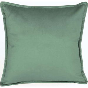 Zelený sametový polštář Velvet Atelier Aqua, 45 x 45 cm