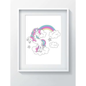 Nástěnný obraz OYO Kids Unicorn Adventures, 24 x 29 cm