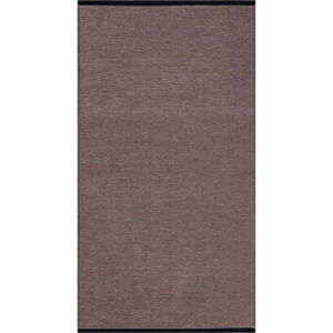 Hnědý pratelný koberec běhoun 200x80 cm Gladstone - Vitaus