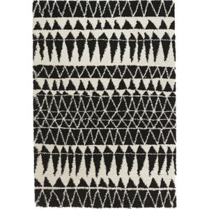 Černobílý koberec Mint Rugs Allure Black, 200 x 290 cm