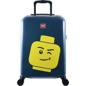 Modrý kufr na kolečkách LEGO® Luggage Minifigure Head 20