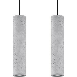 Betonové závěsné svítidlo Nice Lamps Fadre, délka 34 cm
