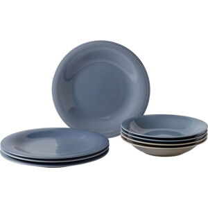 8dílná sada modrých porcelánových talířů Villeroy & Boch Like Color Loop