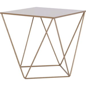 Odkládací stolek ve zlaté barvě Custom Form Daryl, 55 x 55 cm