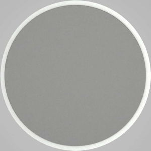 Kulaté nástěnné zrcadlo v bílémém rámu Glob, ⌀ 59 cm