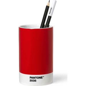 Červený keramický stojánek na tužky Pantone