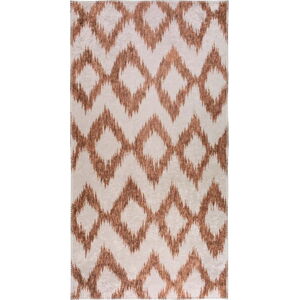 Bílo-oranžový pratelný koberec běhoun 80x200 cm – Vitaus