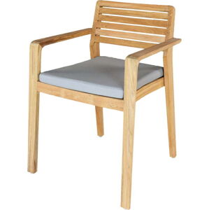 Dřevěné zahradní židle v přírodní barvě v sadě 4 ks Aquariva – Ezeis