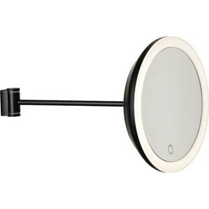 Černé nástěnné kosmetické zrcadlo Zone Eve, ø 17,5 cm
