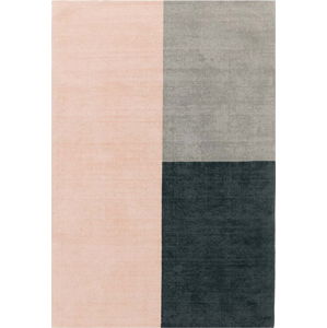 Růžovo-šedý koberec Asiatic Carpets Blox, 160 x 230 cm