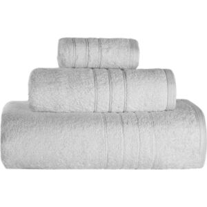 Sada 2 bílých bavlněných ručníků a osušky IHOME Omega