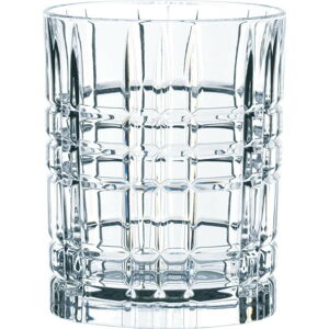 Sada 2 sklenic z křišťálového skla a tvořítka na led Nachtmann Whiskey, 345 ml