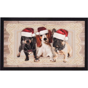 Rohožka Hanse Home Christmas Dogs II, 45 x 75 cm