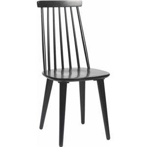 Černá jídelní židle ze dřeva kaučukovníku Rowico Lotta