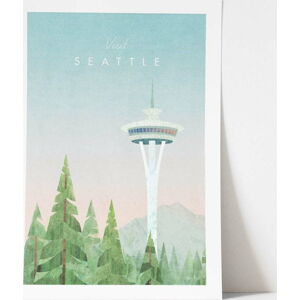 Plakát Travelposter Seattle, 30 x 40 cm