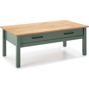 Zelený dřevěný konferenční stolek Marckeric Miranda