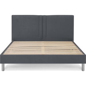 Černá čalouněná dvoulůžková postel s roštem 160x200 cm Kerry - Bobochic Paris