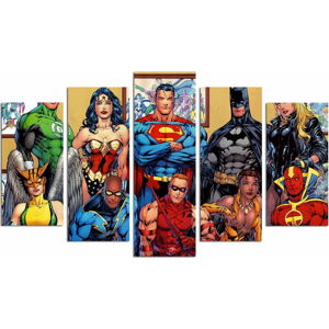 5dílný obraz Super Heroes