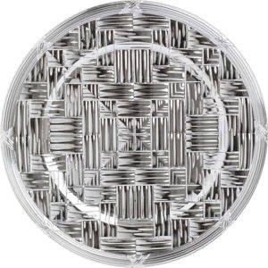 Plastový talíř ve stříbrné barvě InArt, ⌀ 36 cm