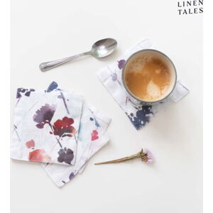 Bílé látkové podtácky v sadě 4 ks – Linen Tales