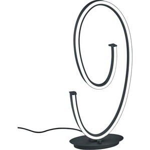 Černá LED stolní lampa s hlasovým ovládáním/s ovládáním pomocí mobilní aplikace s kovovým stínidlem (výška 65 cm) Ciola – CINQUE