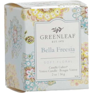 Svíčka s vůní frézie Greenleaf Bella Freesia, doba hoření 15 hodin