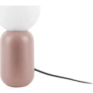 Světle růžová stolní lampa Leitmotiv Gala, výška 32 cm