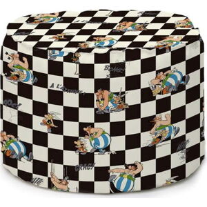 Bílo-černý taburet Asterix Checkerboard - Really Nice Things