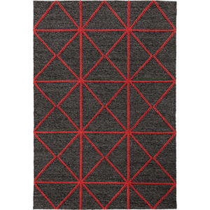 Černo-červený koberec Asiatic Carpets Prism, 160 x 230 cm