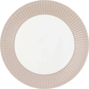 Bílo-růžový keramický talíř Green Gate Alice, ø 23 cm