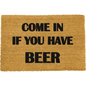 Rohožka z přírodního kokosového vlákna Artsy Doormats Come Again and Bring Beer, 40 x 60 cm