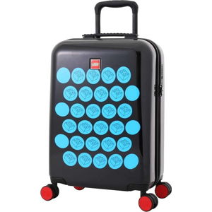 Černý dětský kufr s modrými prvky LEGO® Brick Dots 20