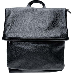 Černý kožený batoh Isabella Rhea